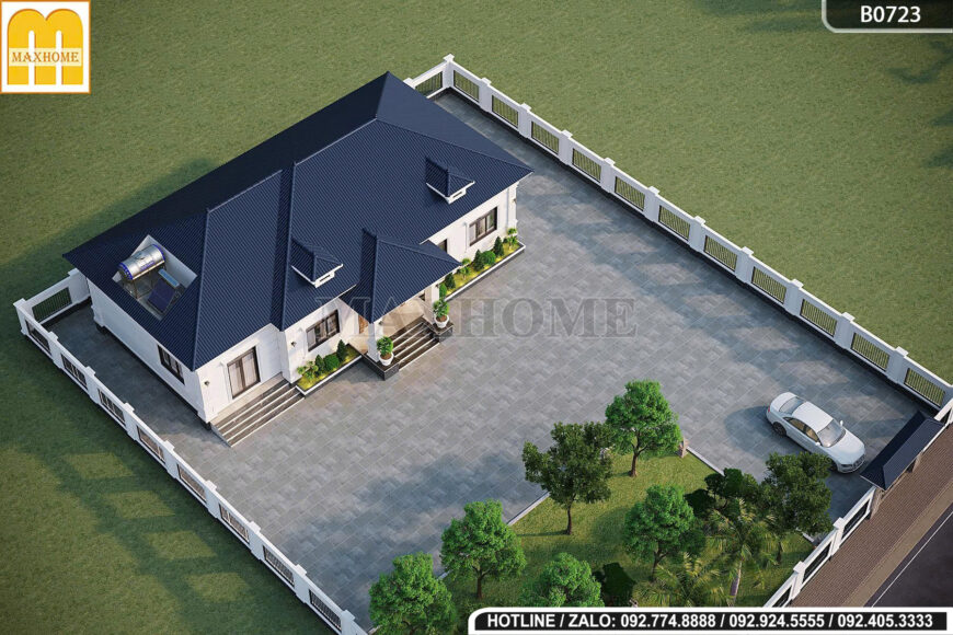Phối cảnh trên cao công trình MH46549
