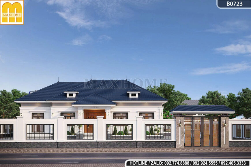 Phối cảnh cổng hàng rào MH46549