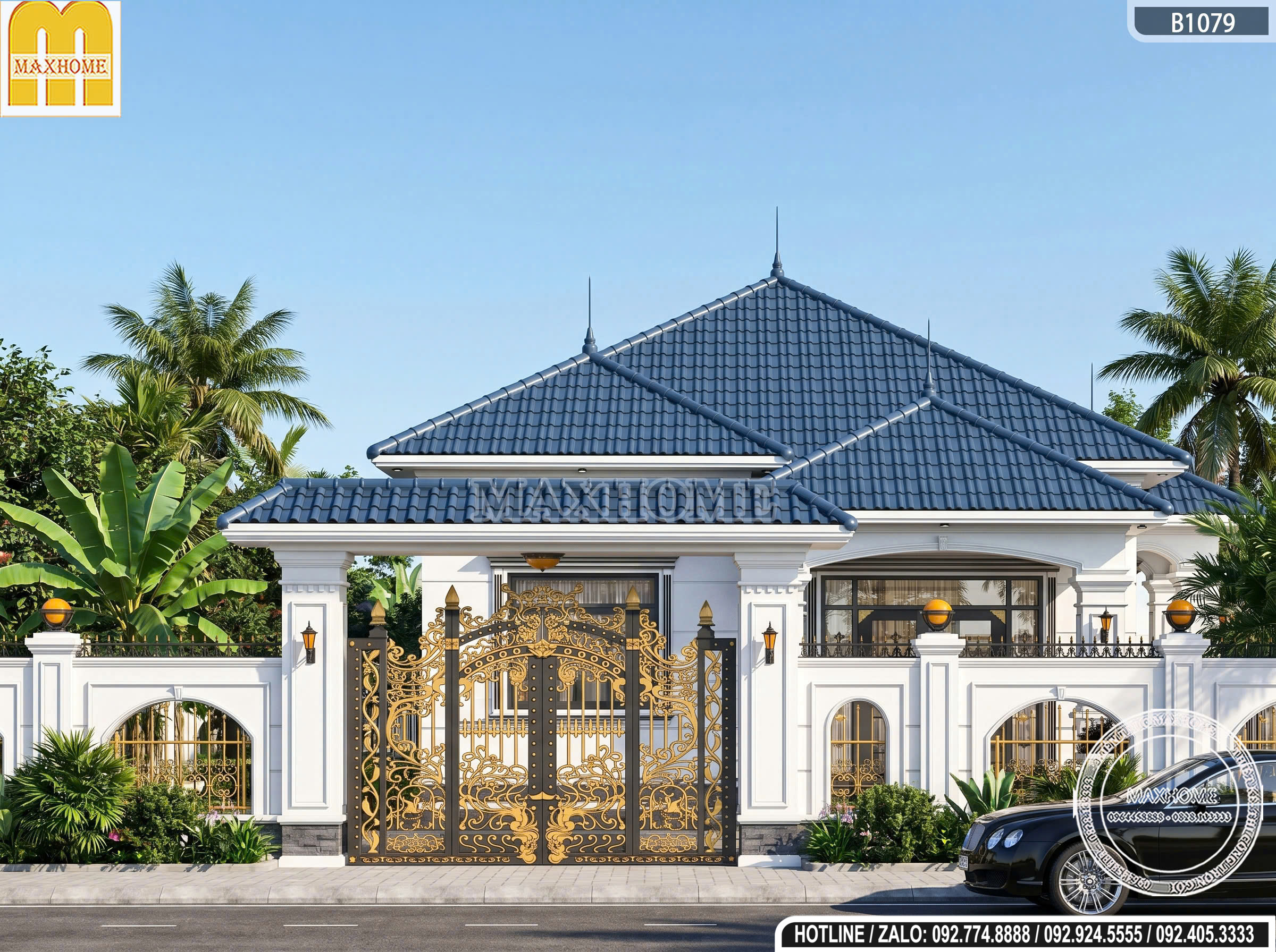 Phối cảnh cổng hàng rào MH46851