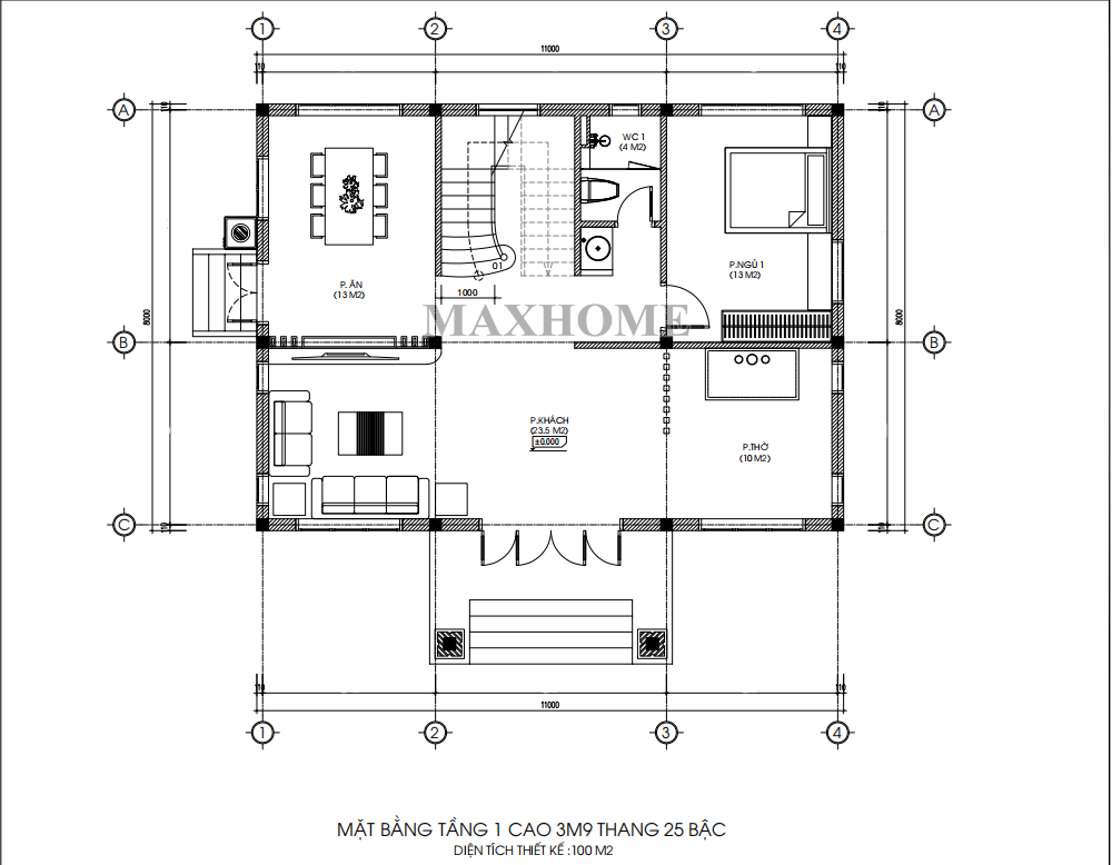 Mẫu nhà 3 gian mái nhật 2 tầng hiện đại đẹp xuất sắc tại Bắc Ninh