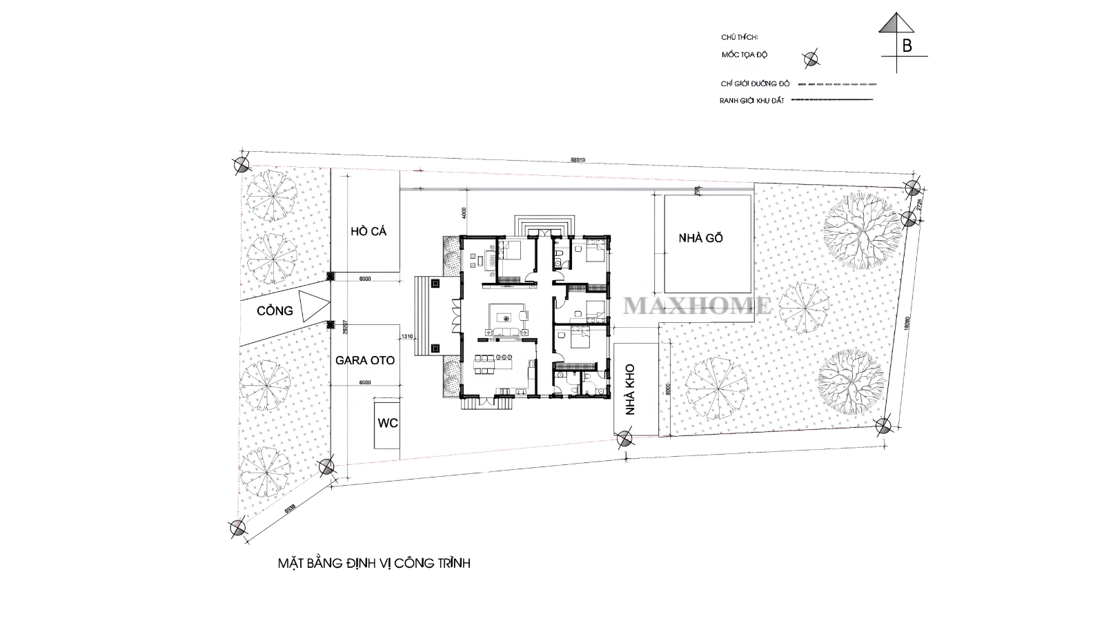 Mặt Bằng Định Vị Công Trình MH04407
