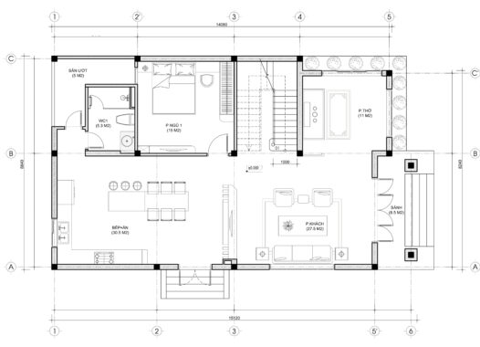 Mẫu nhà 2 tầng mái Nhật hiện đại, sang trọng - MH46315