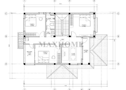 Mẫu thiết kế 2 tầng mái Nhật vạn người mê tại Bắc Ninh - MH46476 Mẫu thiết kế 2 tầng mái Nhật vạn người mê tại Bắc Ninh - MH46476