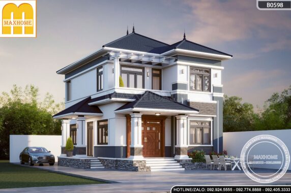 Mẫu thiết kế 2 tầng mái Nhật vạn người mê tại Bắc Ninh - MH46476 Mẫu thiết kế 2 tầng mái Nhật vạn người mê tại Bắc Ninh - MH46476