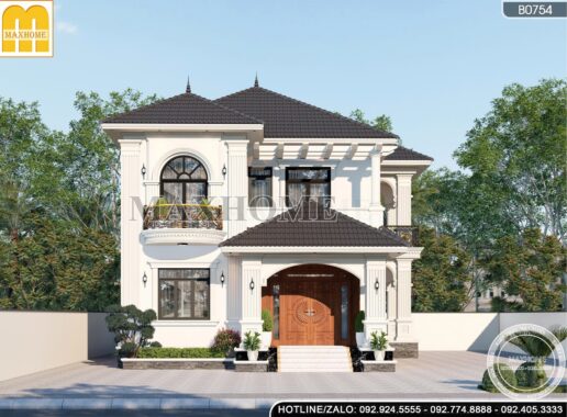 Xu Hướng Nhà 2 Tầng Mái Nhật Tân Cổ Được Ưa Chuộng - MH46834 Xu Hướng Nhà 2 Tầng Mái Nhật Tân Cổ Được Ưa Chuộng - MH46834