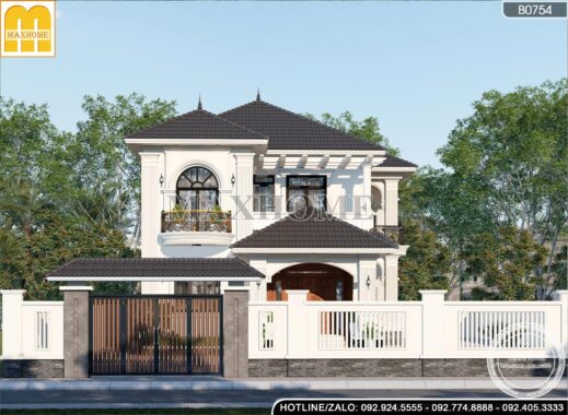 Xu Hướng Nhà 2 Tầng Mái Nhật Tân Cổ Được Ưa Chuộng - MH46834 Xu Hướng Nhà 2 Tầng Mái Nhật Tân Cổ Được Ưa Chuộng - MH46834