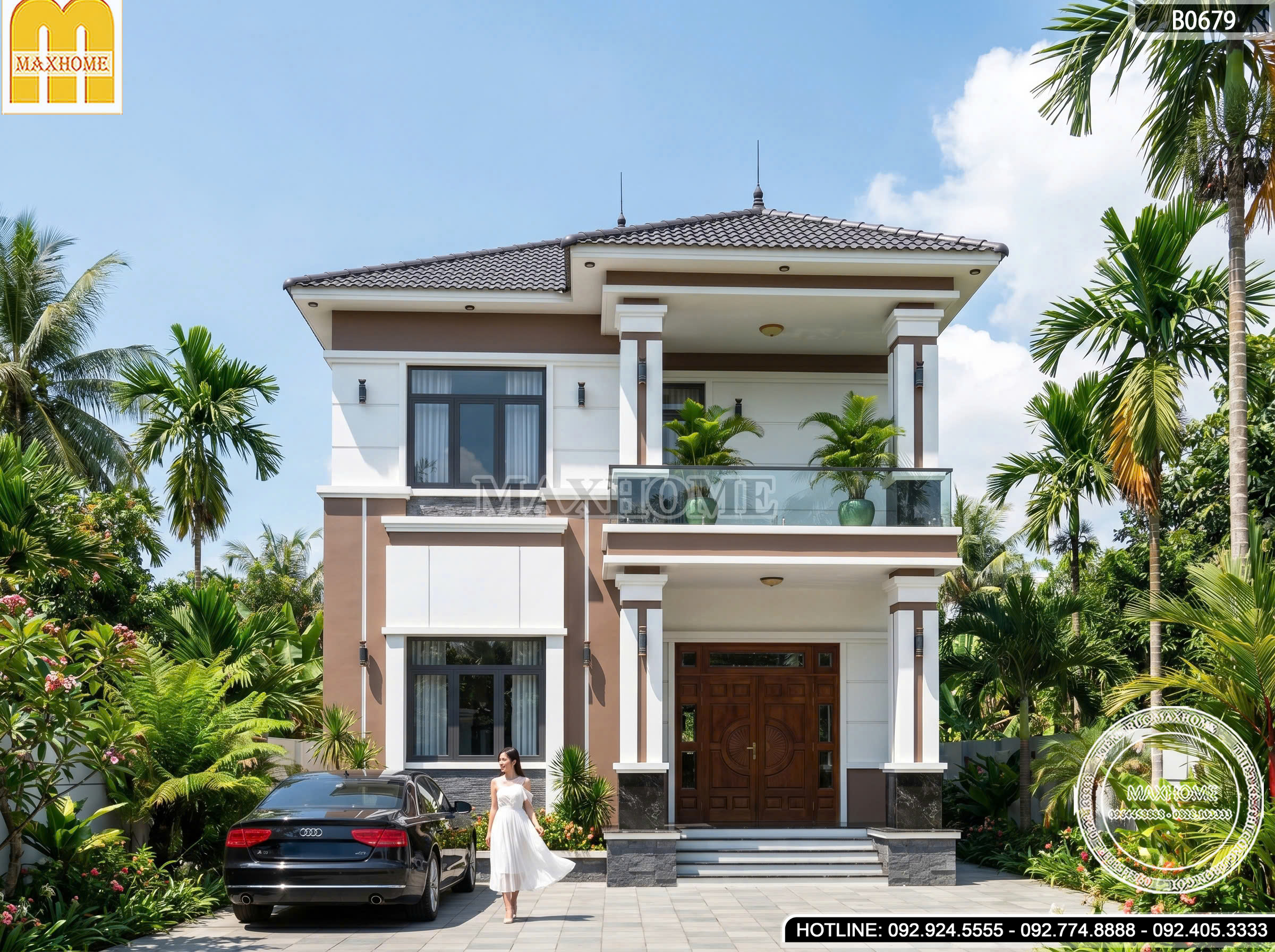 Nhà 2 Tầng Mái Nhật | MH46846