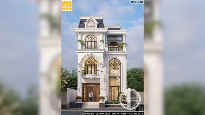 Thiết Kế Biệt Thự Tân Cổ Điển | MH47032