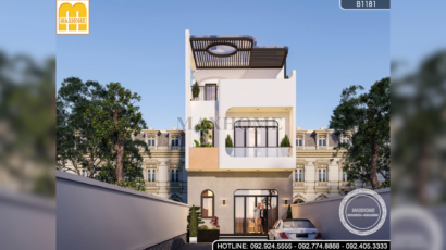 Mẫu Nhà Phố 3 Tầng Hiện Đại | MH47018