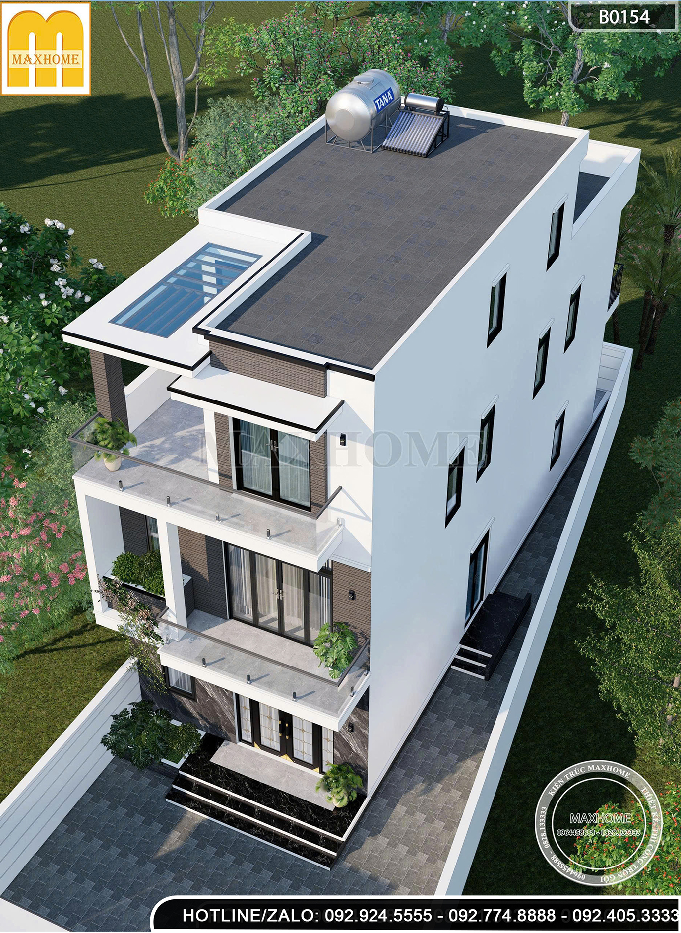 Nhà phố hiện đại 3 tầng | MH46802 Nhà phố hiện đại 3 tầng | MH46802
