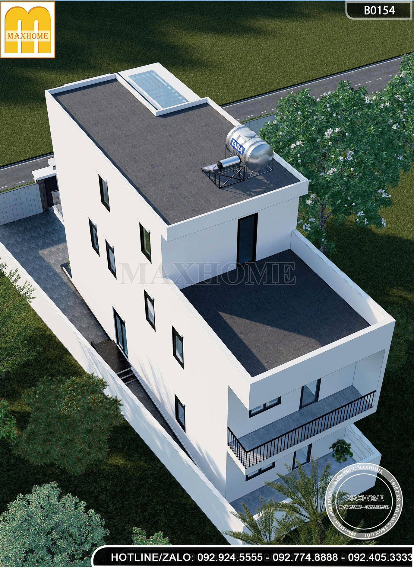 Nhà phố hiện đại 3 tầng | MH46802 Nhà phố hiện đại 3 tầng | MH46802
