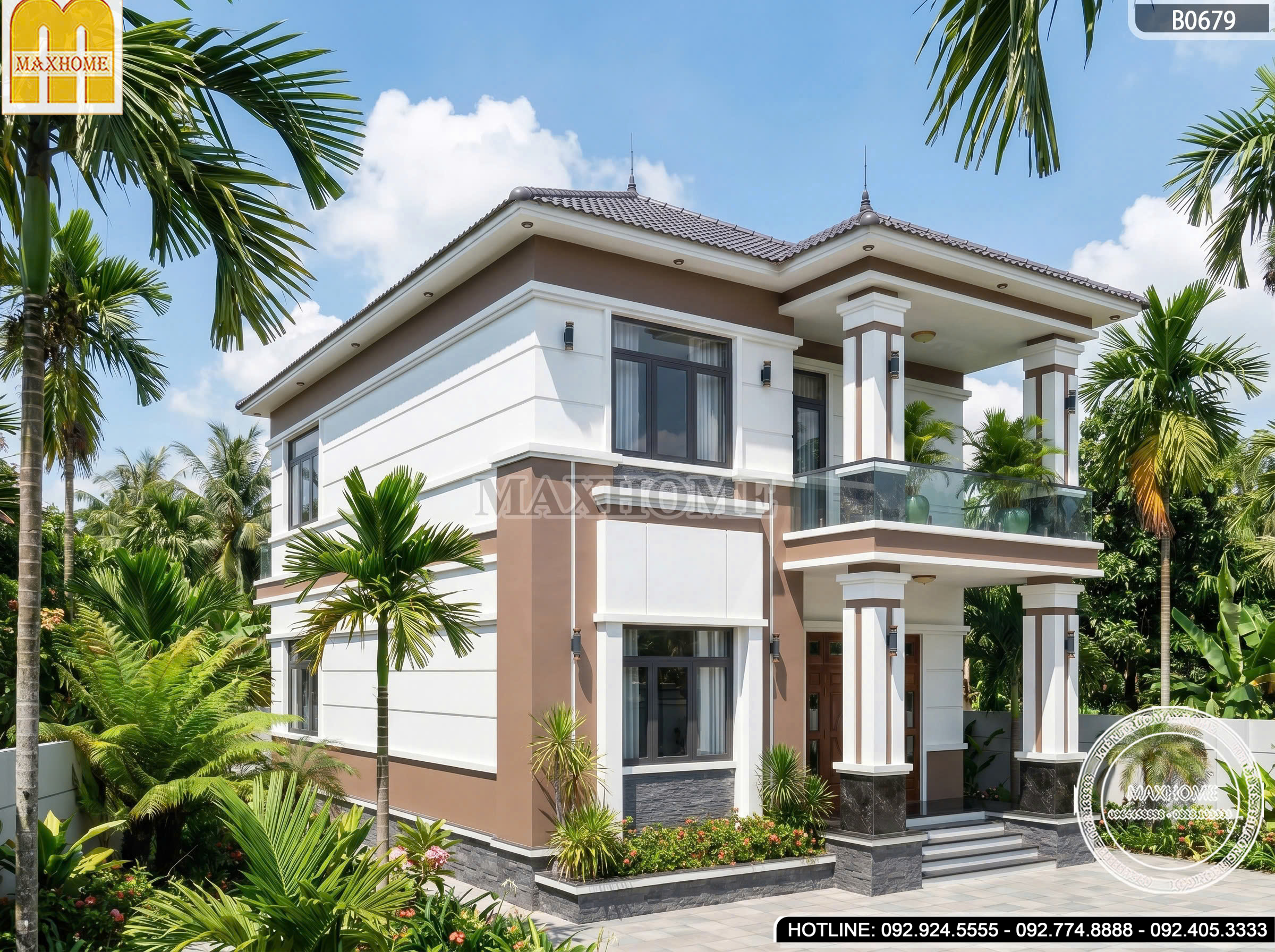 Nhà 2 Tầng Mái Nhật | MH46846