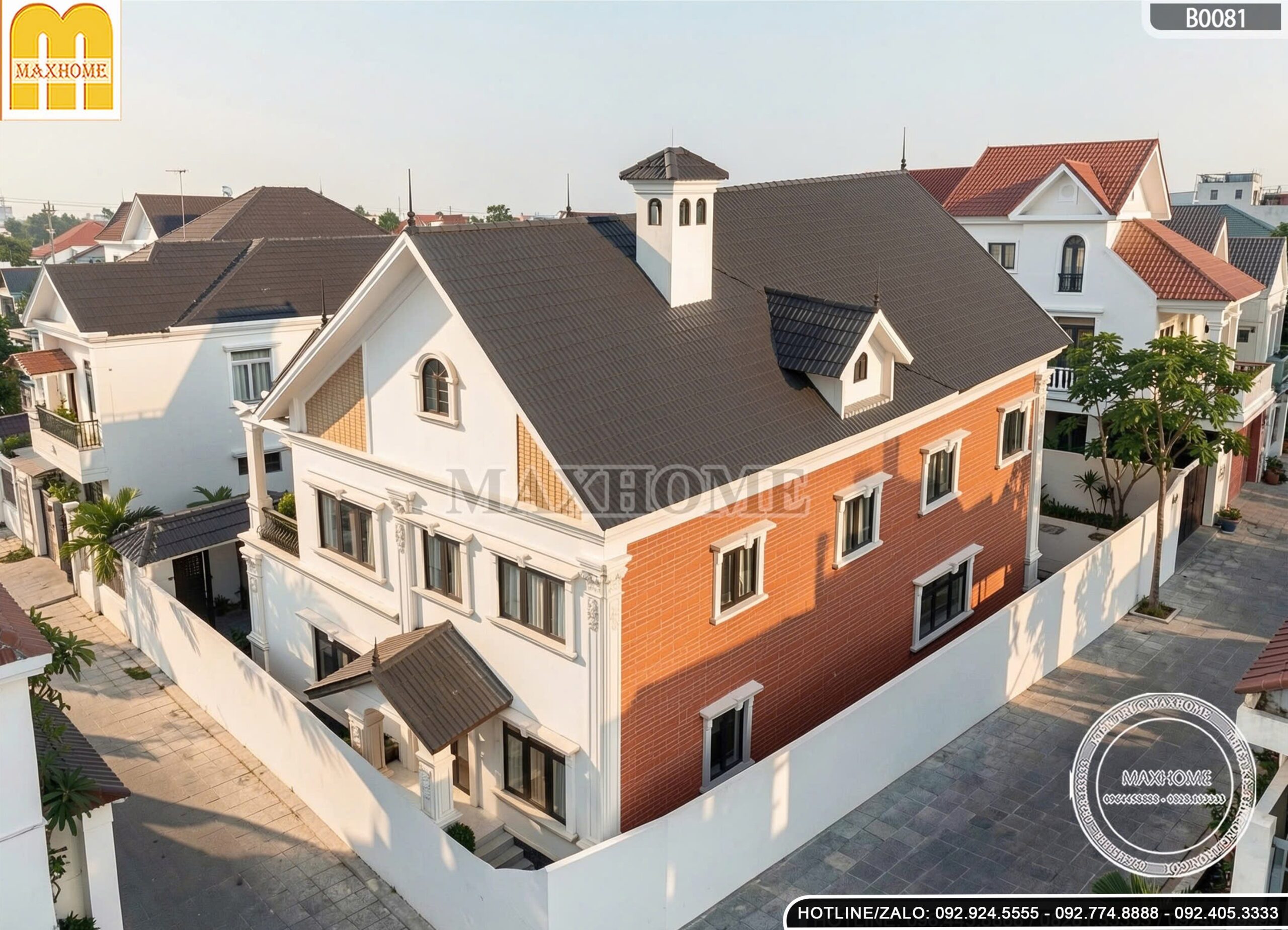 Biệt thự tân cổ điển mái Thái siêu đẳng cấp tại Hà Nội - MH47046
