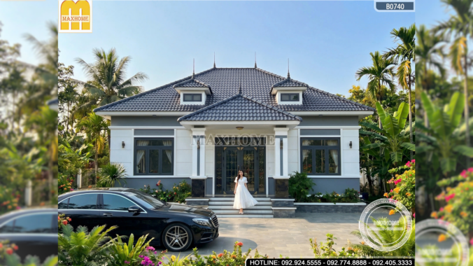 Khám phá mẫu mái Nhật hiện đại 4 phòng ngủ tại Quảng Ninh | MH46750