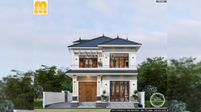 Mẫu 2 tầng mái Nhật độc lạ, sang trọng tại Phú Thọ - MH46982