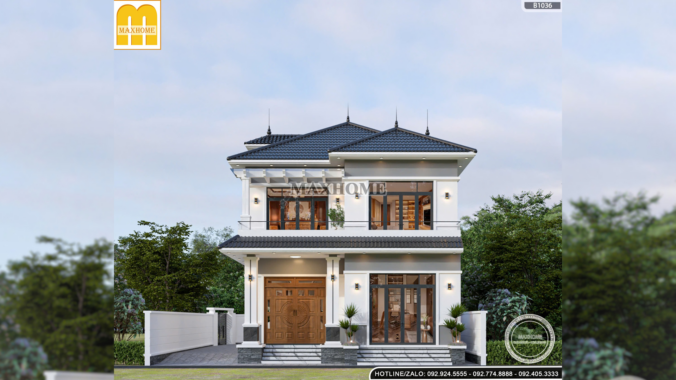 Mẫu 2 tầng mái Nhật độc lạ, sang trọng tại Phú Thọ - MH46982