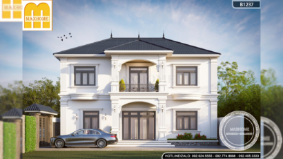 Ngắm nhìn mẫu nhà mái Nhật 3 gian tinh tế, sang trọng tại Hà Nội - MH47044