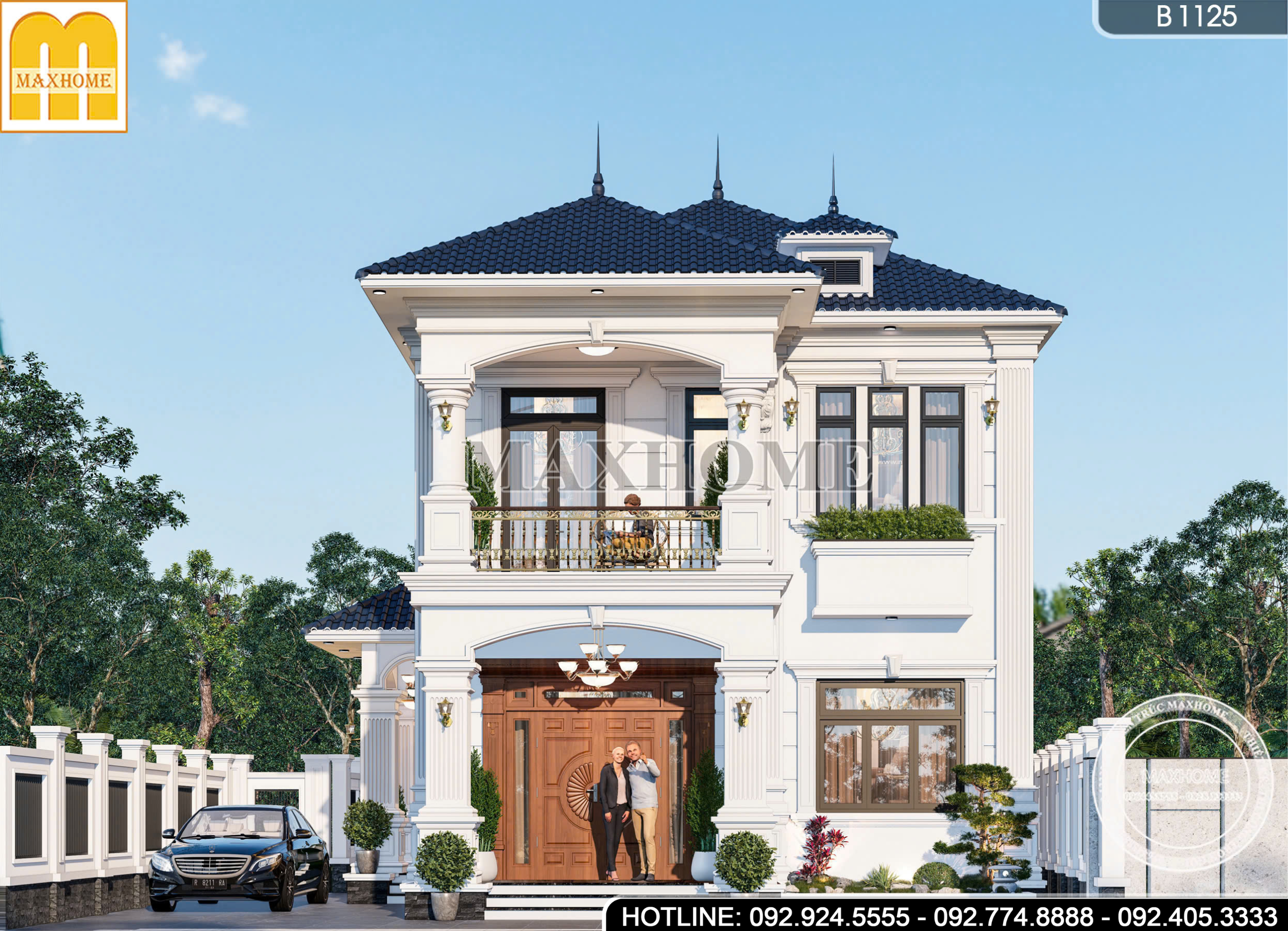 Thiết kế mẫu nhà mái Nhật 4 phòng ngủ tại Ninh Bình - MH46892