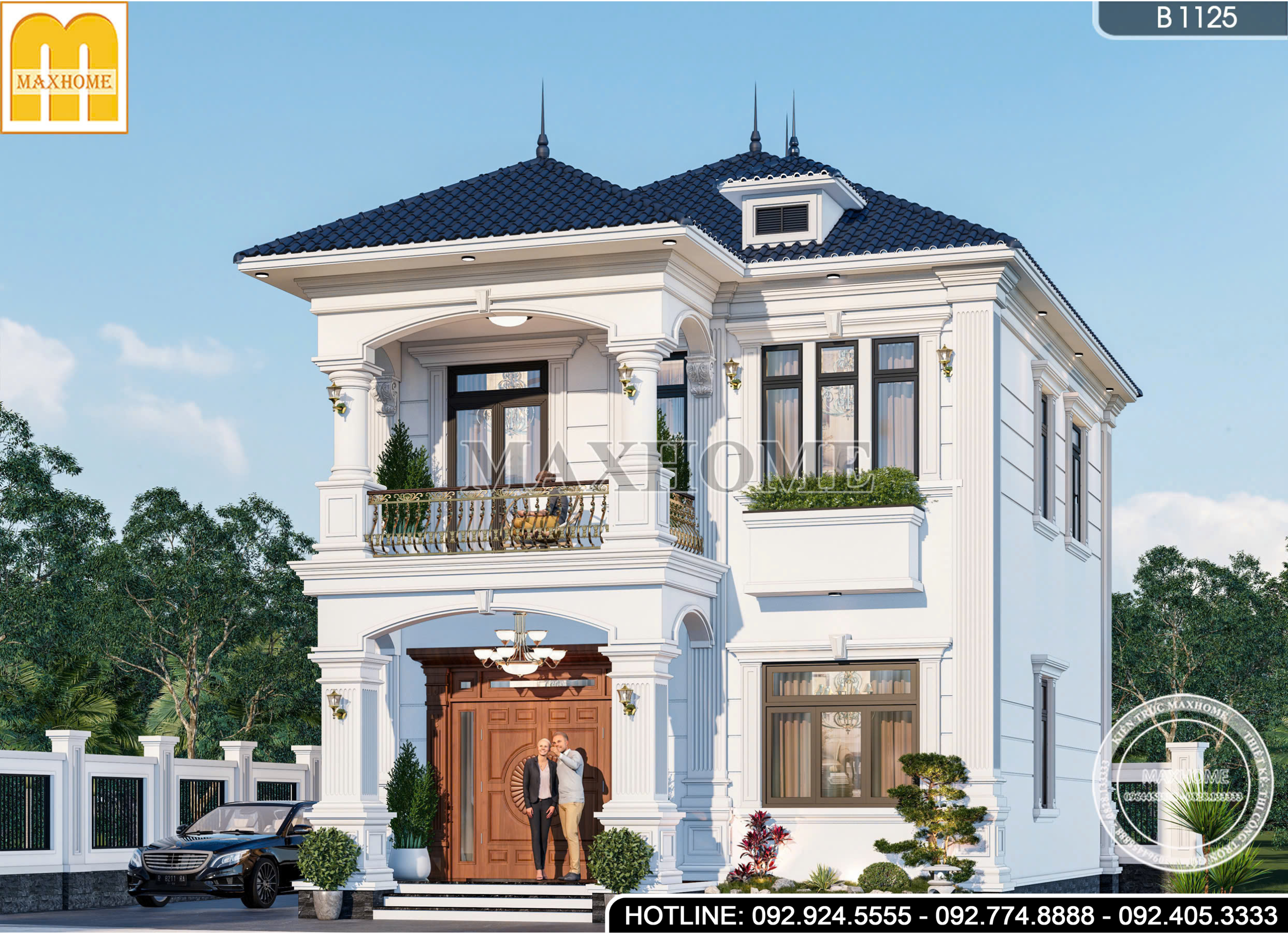Thiết kế mẫu nhà mái Nhật 4 phòng ngủ tại Ninh Bình - MH46892