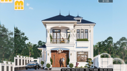 Thiết kế mẫu nhà mái Nhật 4 phòng ngủ tại Ninh Bình - MH46892