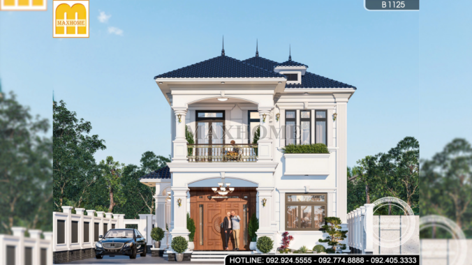 Thiết kế mẫu nhà mái Nhật 4 phòng ngủ tại Ninh Bình - MH46892