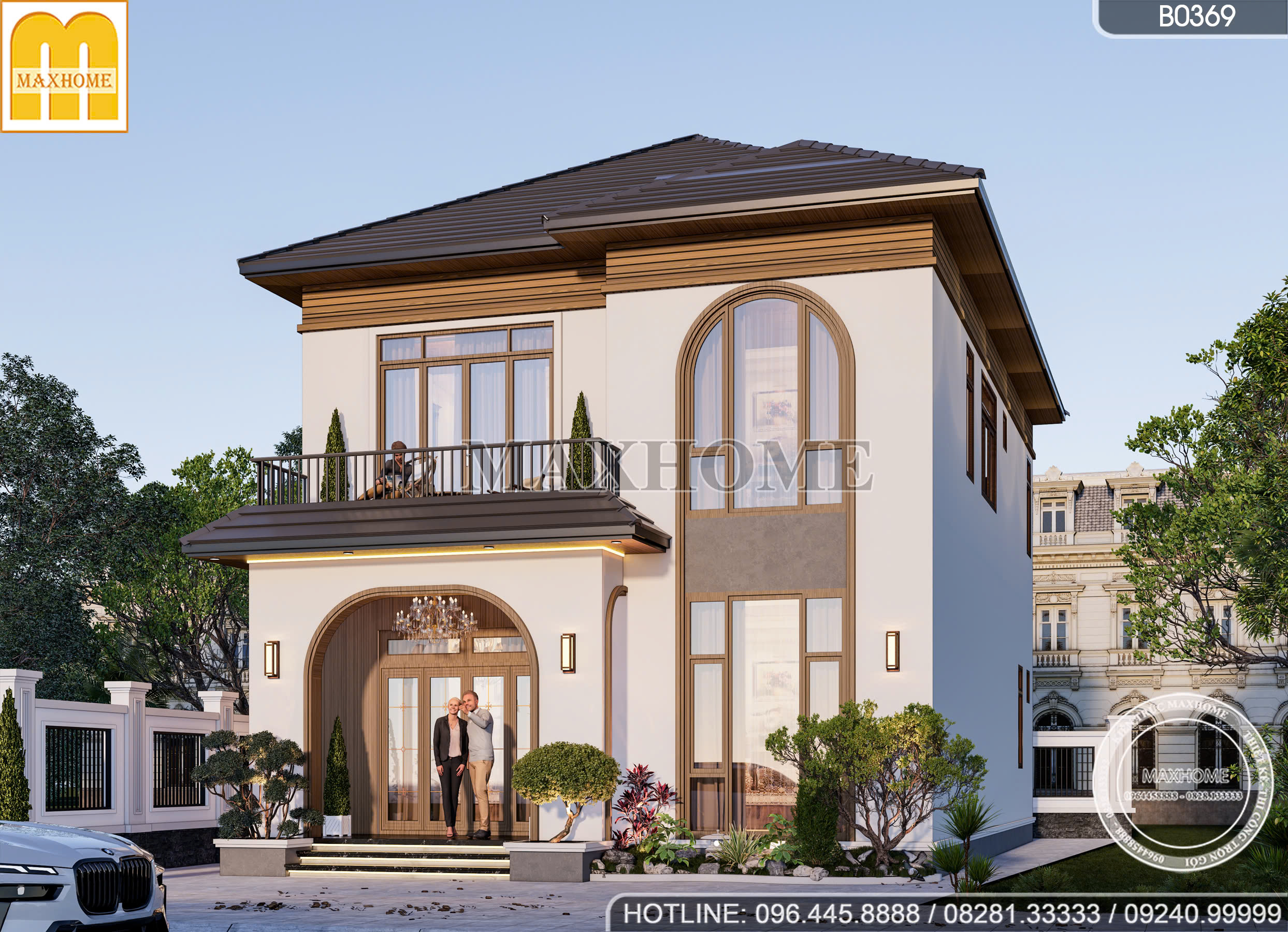 Thiết kế biệt thự 2 tầng mái Nhật | MH47045 Thiết kế biệt thự 2 tầng mái Nhật | MH47045