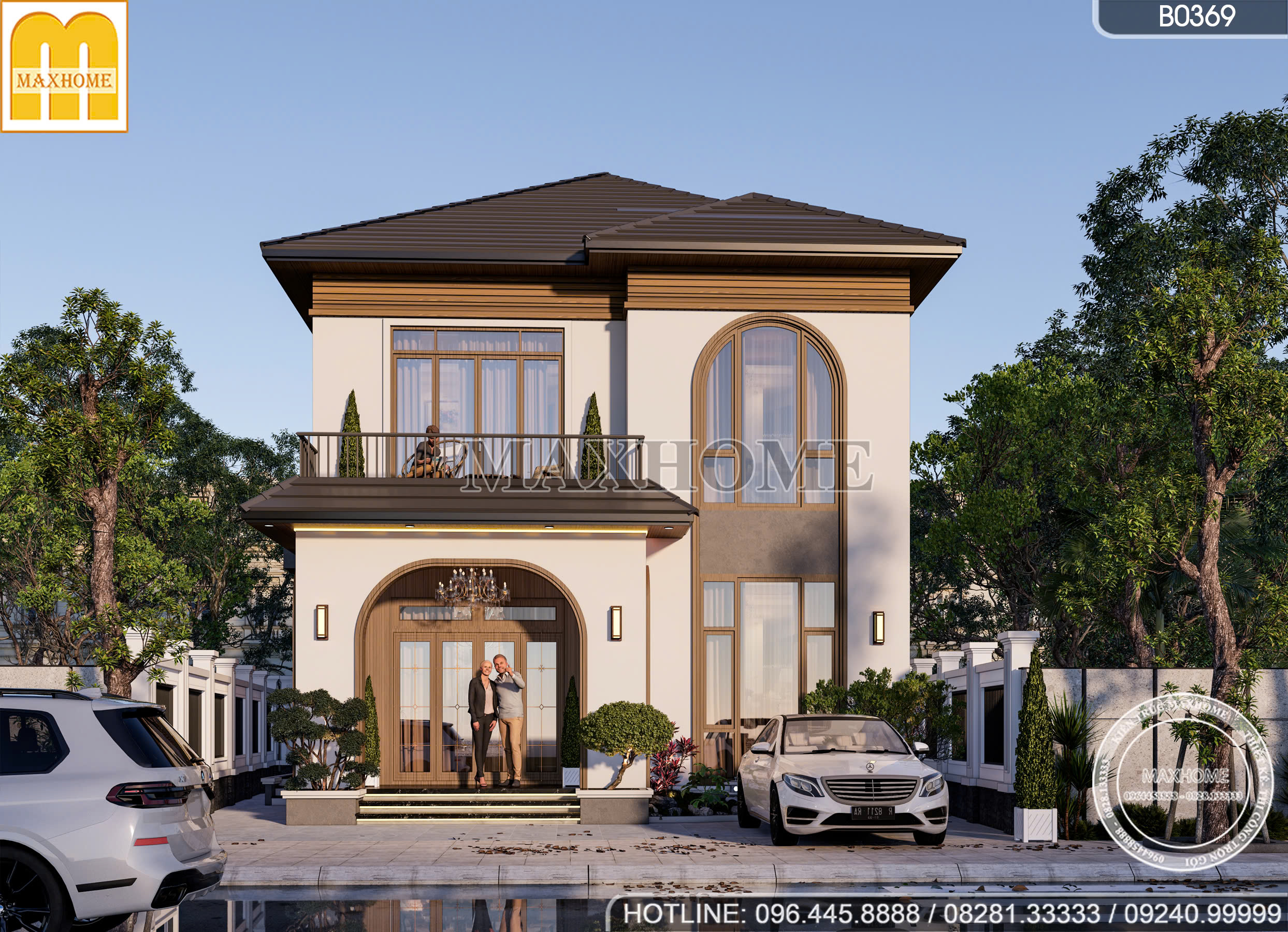 Thiết kế biệt thự 2 tầng mái Nhật | MH47045 Thiết kế biệt thự 2 tầng mái Nhật | MH47045