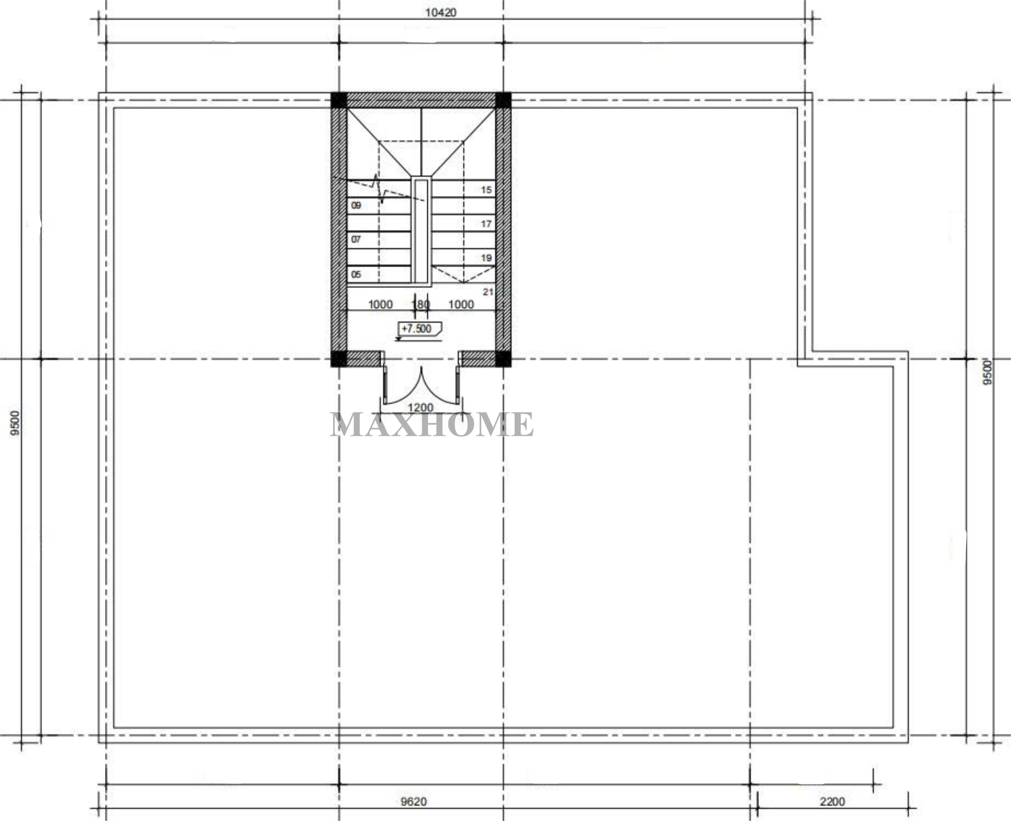 Mặt bằng công năng sử dụng tầng 3
