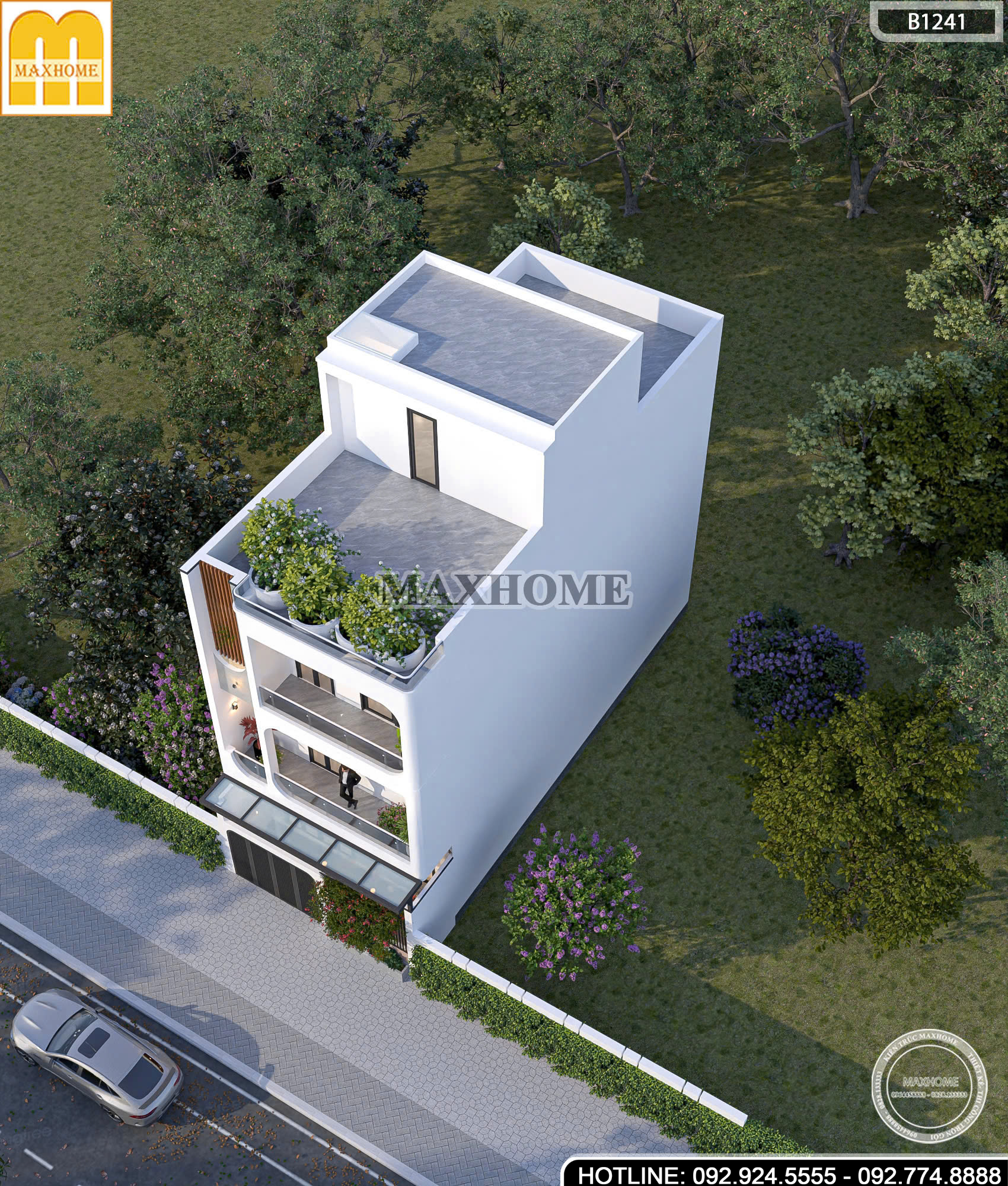 Mẫu Nhà 3 Tầng 1 Tum Tiện Nghi | MH47053