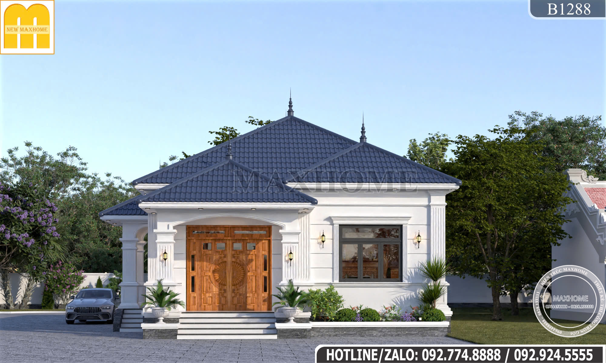 Nhà Cấp 4 Mái Nhật Tân Cổ Điển Tiện Nghi |MH47113