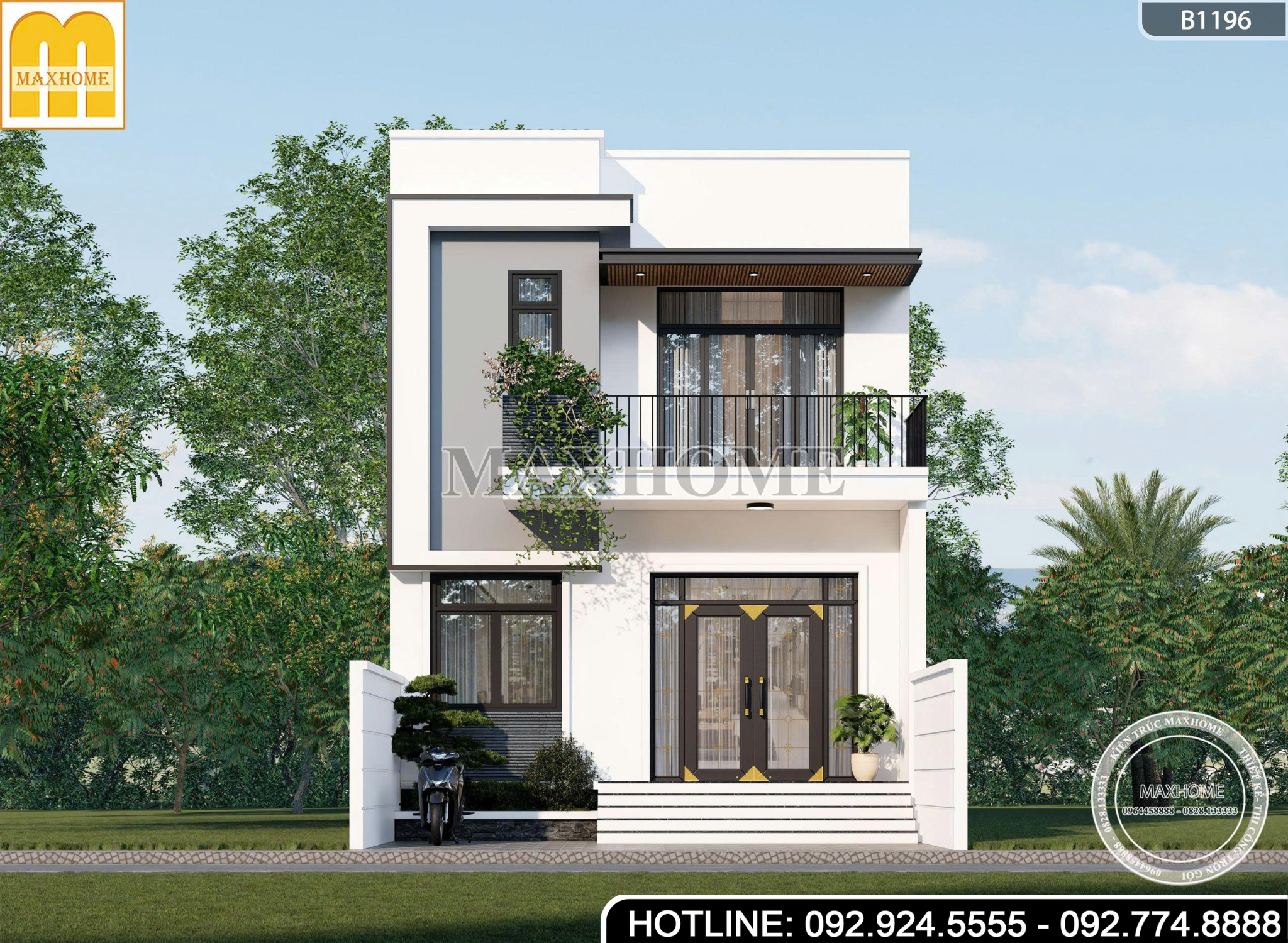 Mẫu Nhà Phố Hiện Đại Đẹp | MH47005