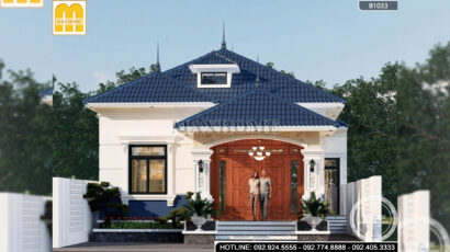 Mẫu Nhà Cấp 4 Mái Nhật Tân Cổ Tại Thanh Hóa | MH46902