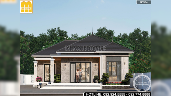 Nhà Cấp 4 Mái Nhật Hiện Đại, Tối Ưu | MH47025