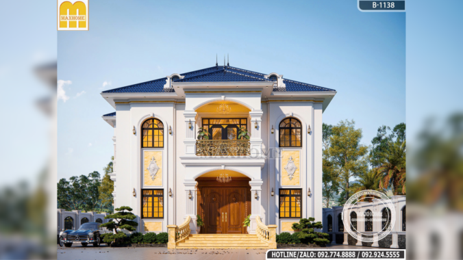 Biệt Thự Tân Cổ Điển 2 Tầng Mái Nhật | MH46966