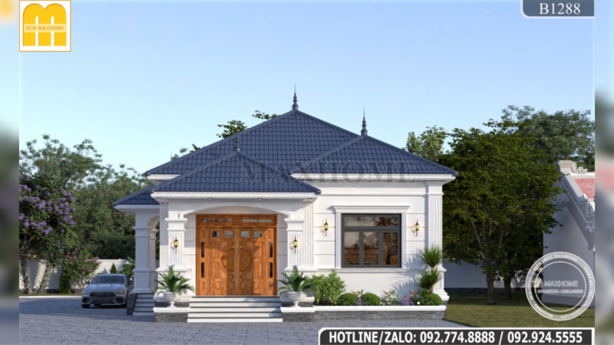 Nhà Cấp 4 Mái Nhật Tân Cổ Điển Tiện Nghi |MH47113
