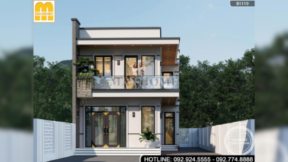 Mẫu Nhà 2 Tầng Mái Bằng | MH46981