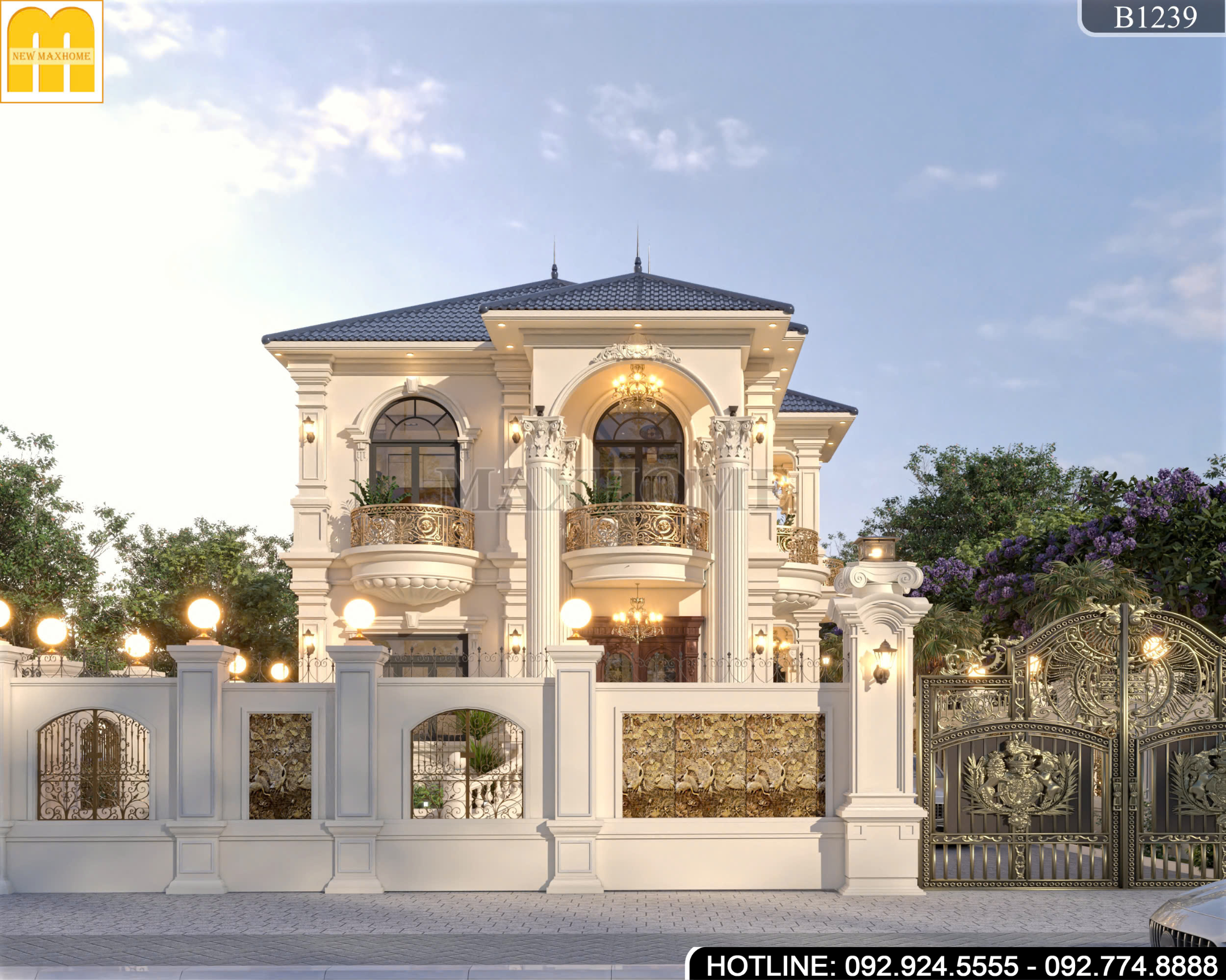 Nhà Biệt Thự Tân Cổ Điển Sang Trọng