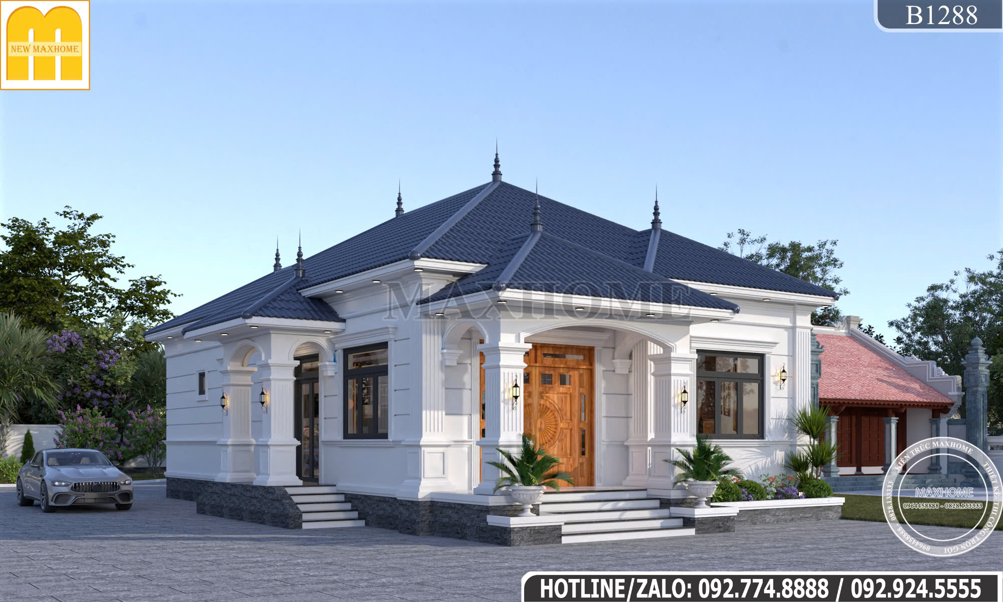 Nhà Cấp 4 Mái Nhật Tân Cổ Điển Tiện Nghi |MH47113