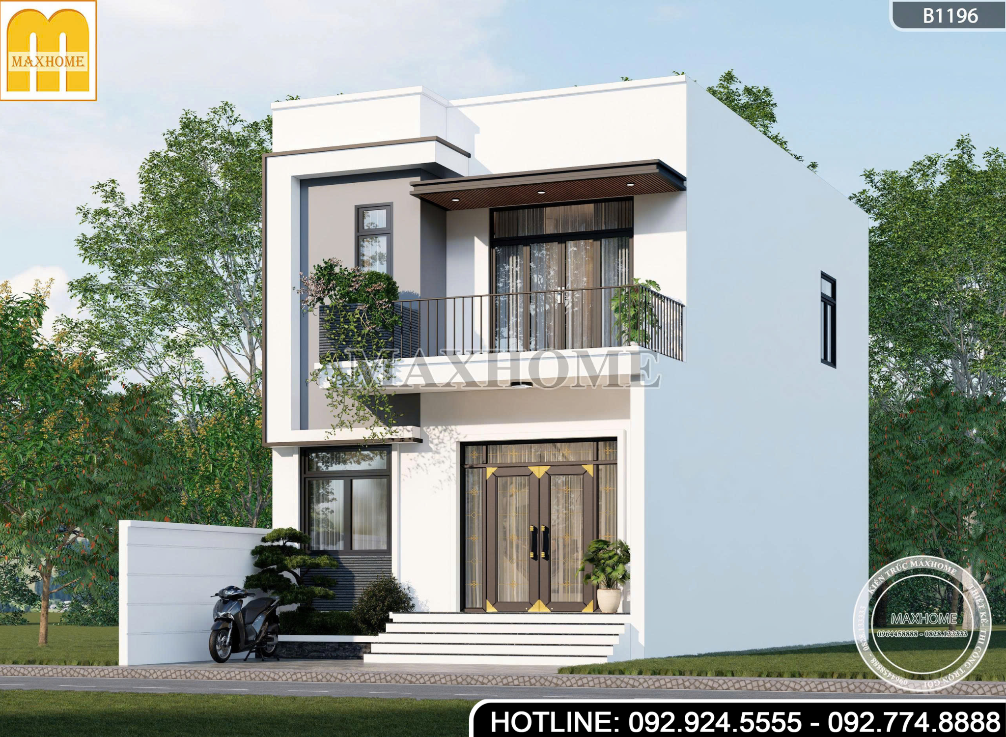Mẫu Nhà Phố Hiện Đại Đẹp | MH47005