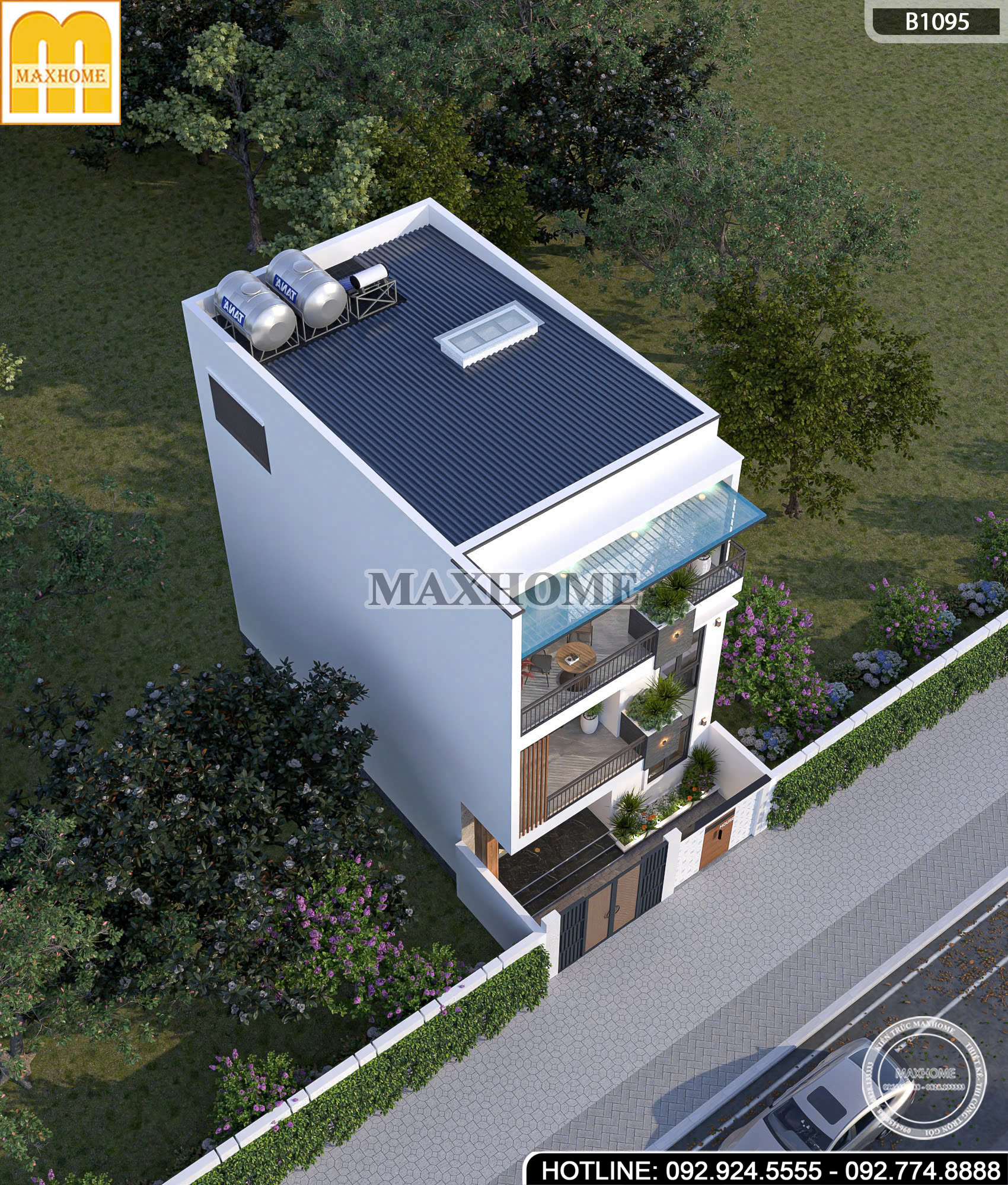 Nhà 3 Tầng Hiện Đại Mặt Tiền Đẹp | MH47084