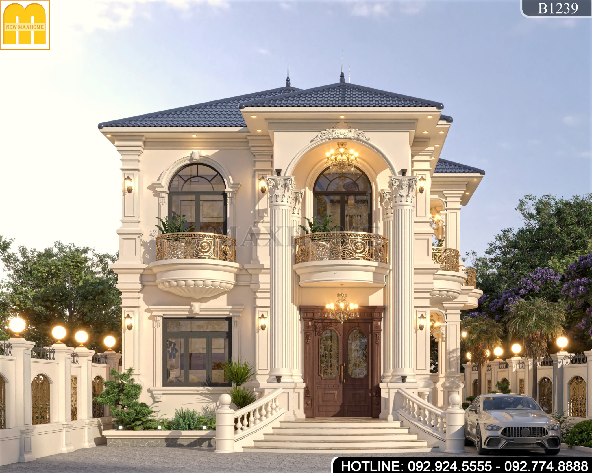 Nhà Biệt Thự Tân Cổ Điển Sang Trọng