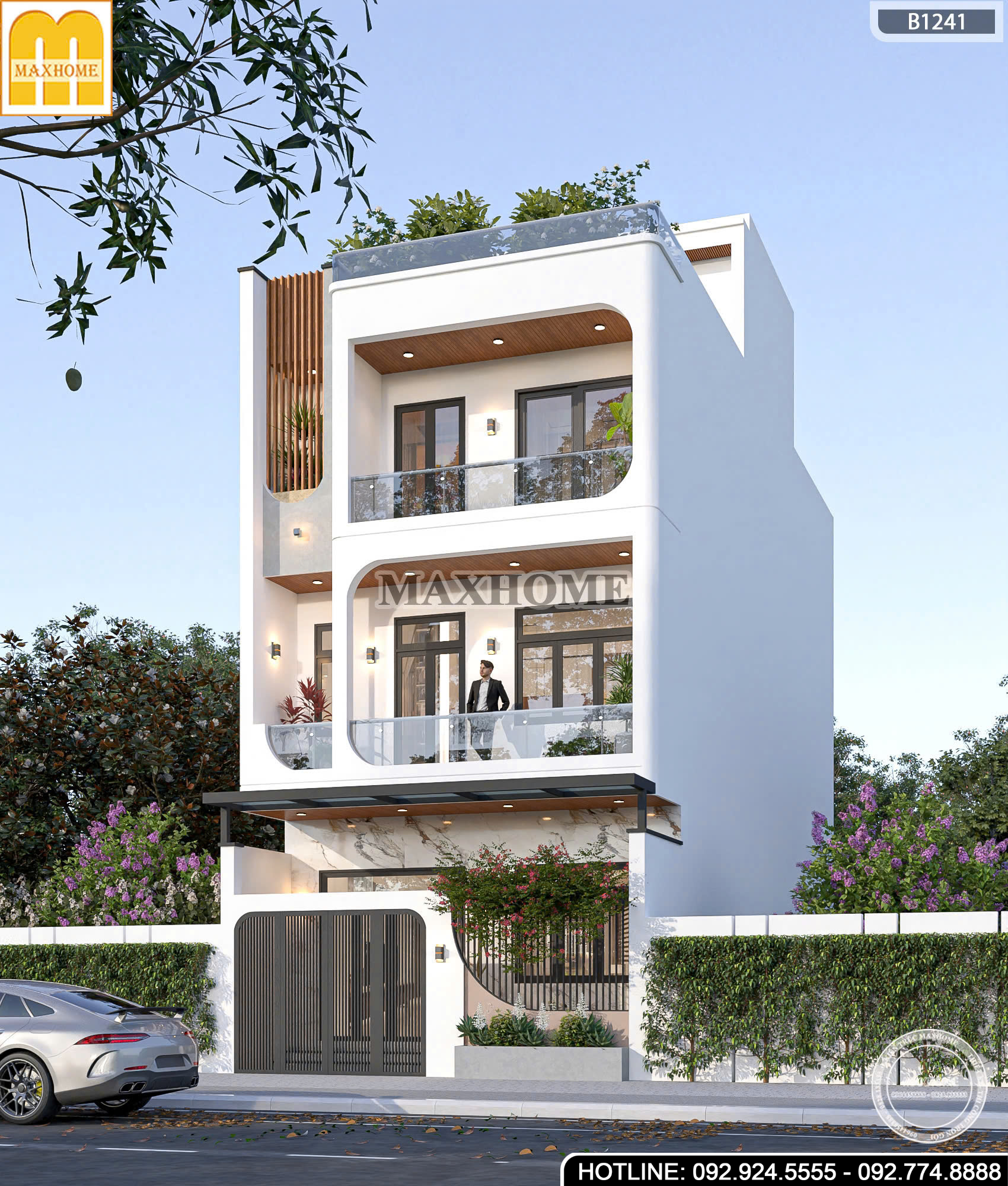 Mẫu Nhà 3 Tầng 1 Tum Tiện Nghi | MH47053