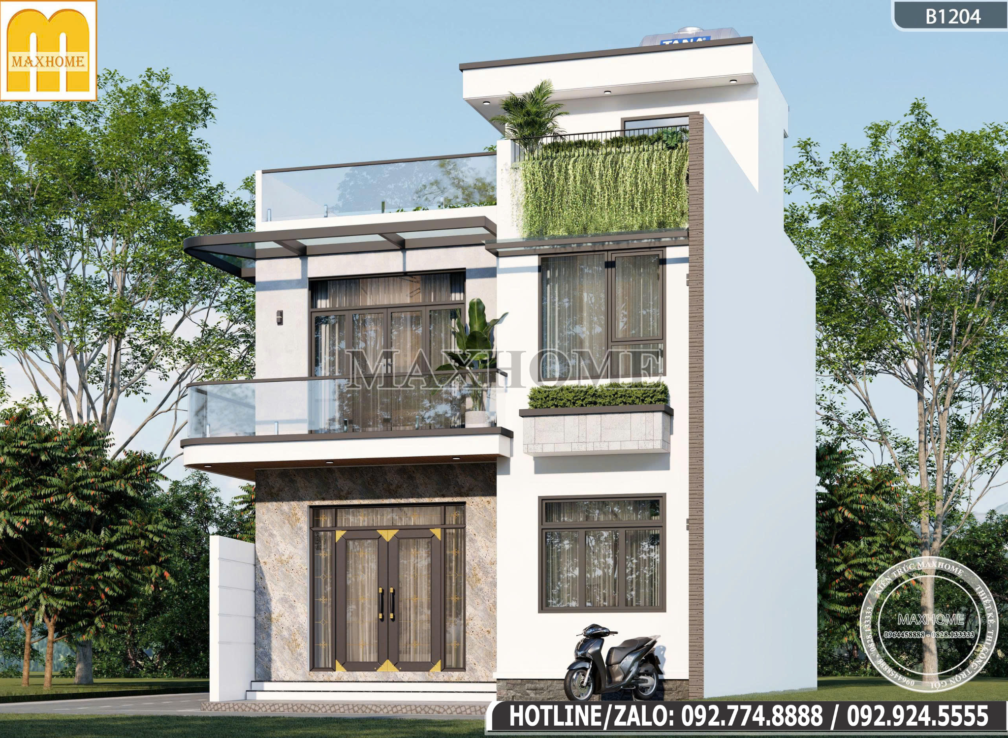 Top Mẫu Nhà 2 Tầng 1 TuM | MH47023