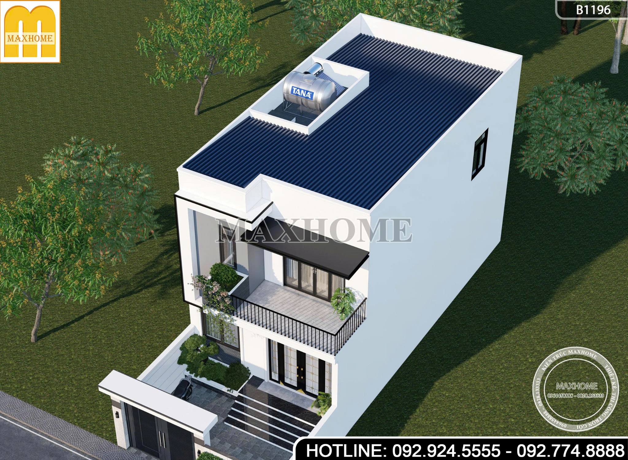 Mẫu Nhà Phố Hiện Đại Đẹp | MH47005