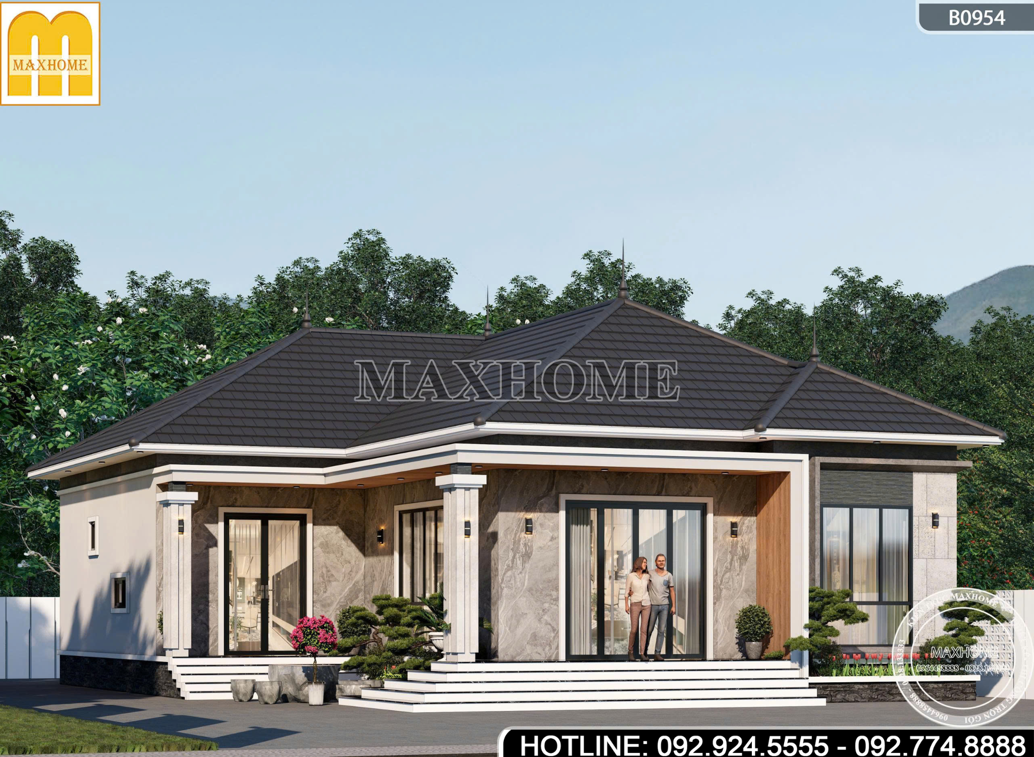 Nhà Cấp 4 Mái Nhật Hiện Đại, Tối Ưu | MH47025
