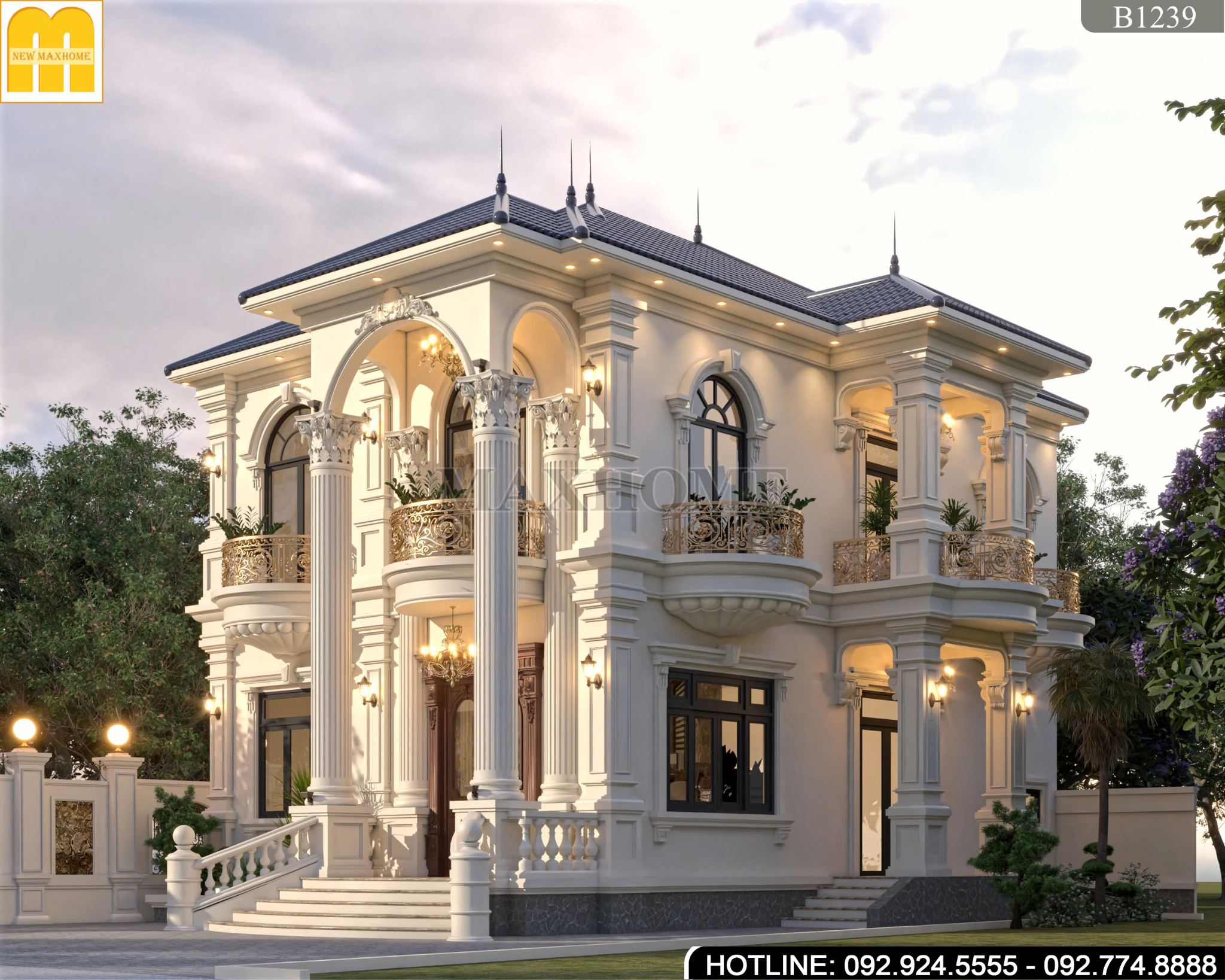 Nhà Biệt Thự Tân Cổ Điển Sang Trọng
