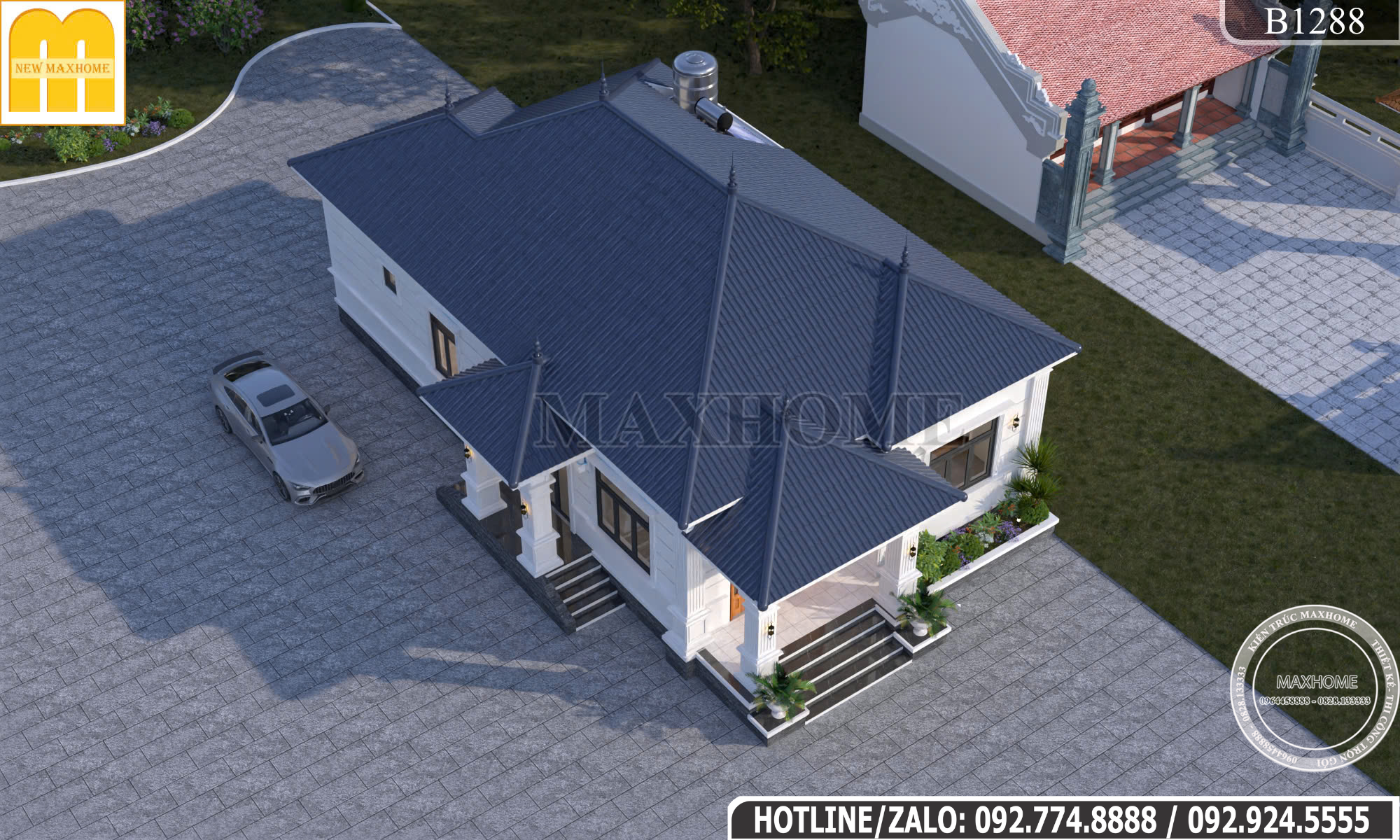Nhà Cấp 4 Mái Nhật Tân Cổ Điển Tiện Nghi |MH47113