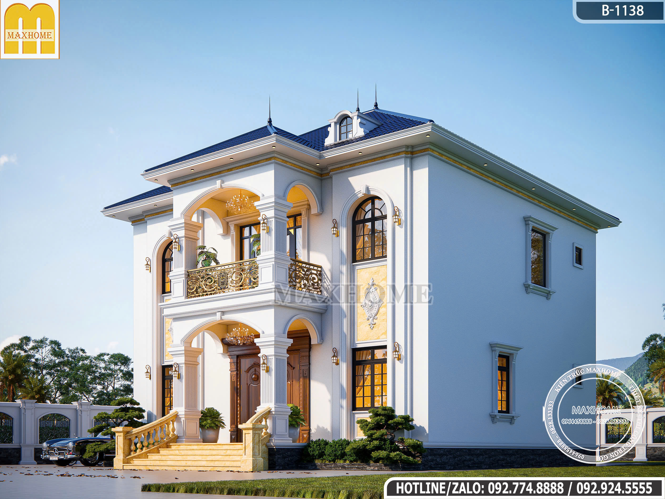 Biệt Thự Tân Cổ Điển 2 Tầng Mái Nhật | MH46966 Biệt Thự Tân Cổ Điển 2 Tầng Mái Nhật | MH46966