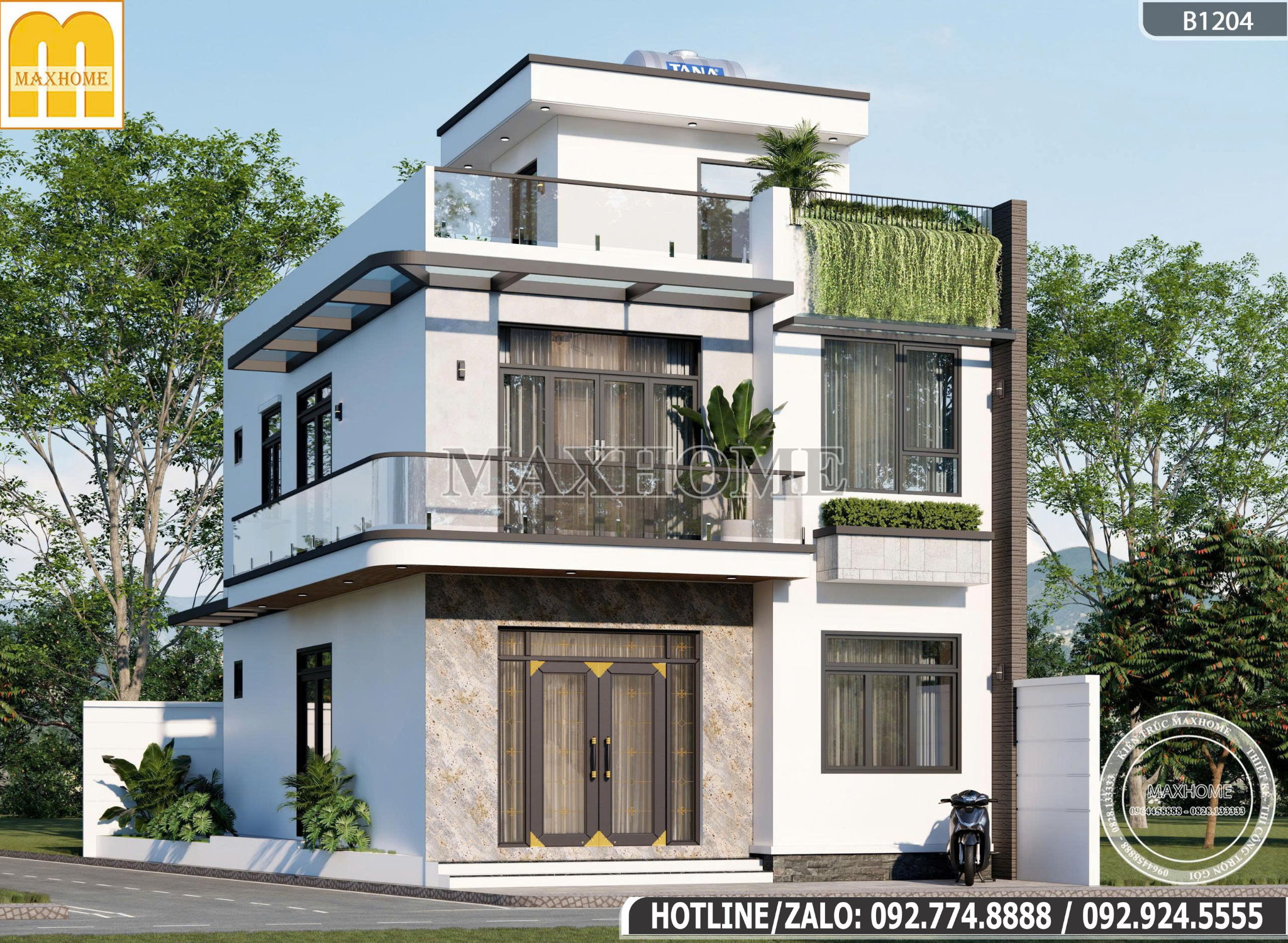 Top Mẫu Nhà 2 Tầng 1 TuM | MH47023