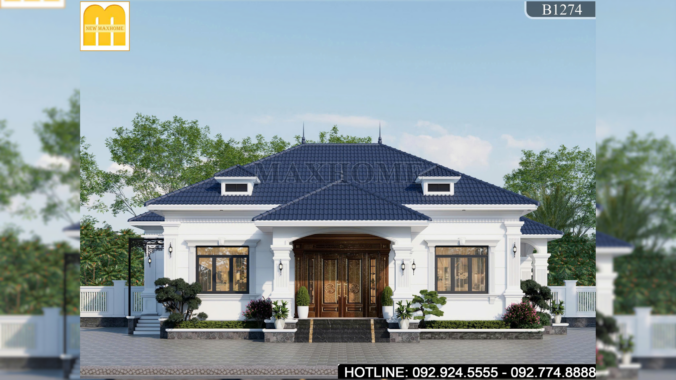 Chiêm ngưỡng mẫu cấp 4 mái Nhật tân cổ tại quê nhà Hưng Yên | MH47108